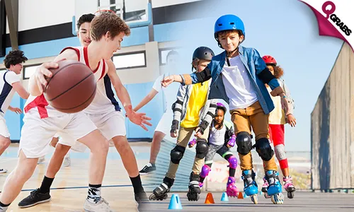 Indoor/Outdoor Roller Skating & Indoor Basketball Sessions!